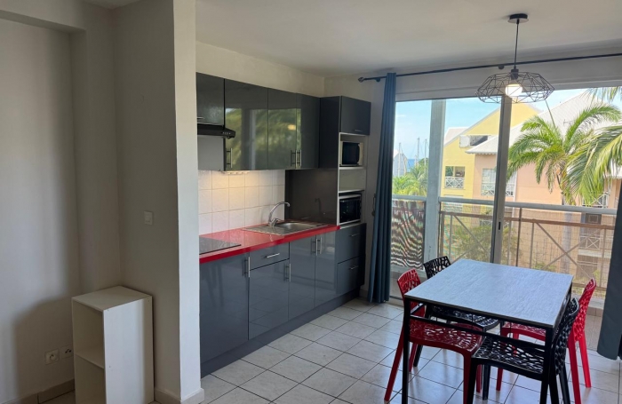 GOURBEYRE - MARINA DE RIVIERE SENS- Appartement T2 avec balcon d’angle   vue marina