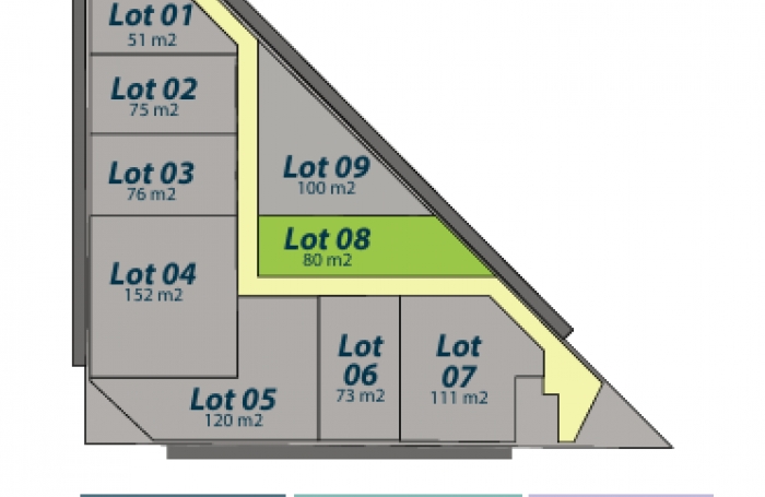 LOCAL COMMERCIAL LOT 08 ETAGEDE 80 M2  IMM LE TRIANGLE