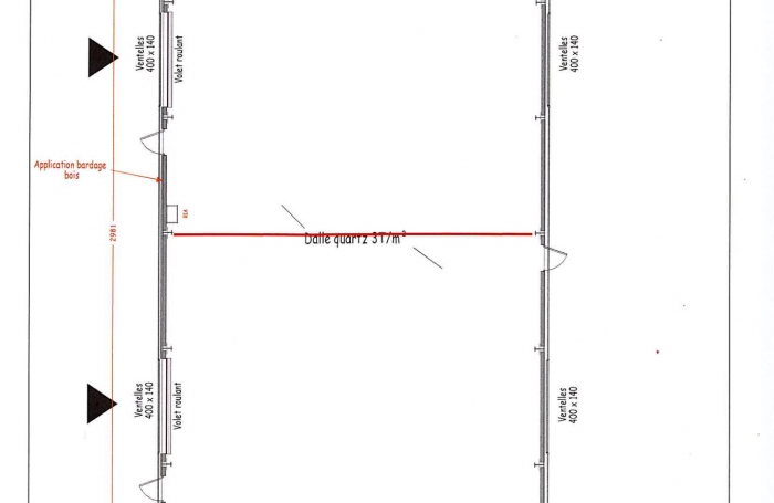 Bouillante, prochainement &agrave; louer dans la zone commerciale de Pigeon, entrep&ocirc;t de 492m2 (ou 2 x 246m2)