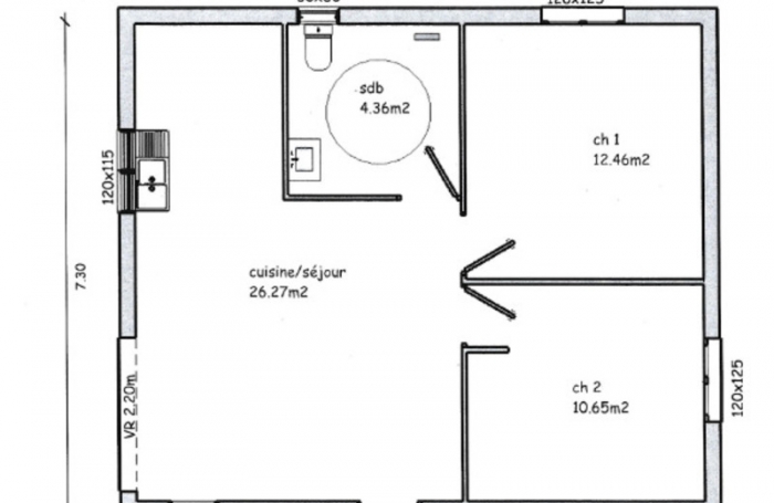 Location Maison 56m&sup2; 3 pièces Gourbeyre