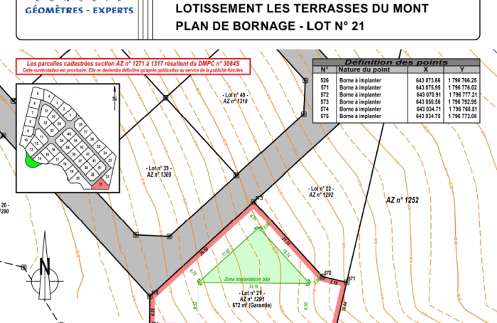 Vente Terrain 97129