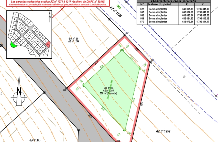 Vente Terrain 97129