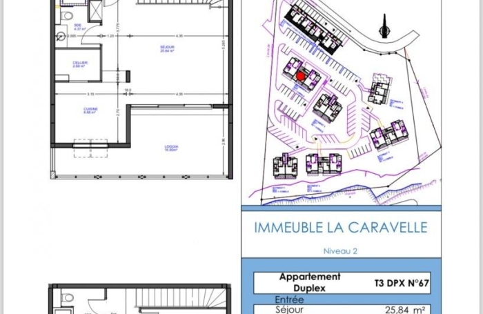 Vente Appartement 75m&sup2; 3 pièces Vieux Fort