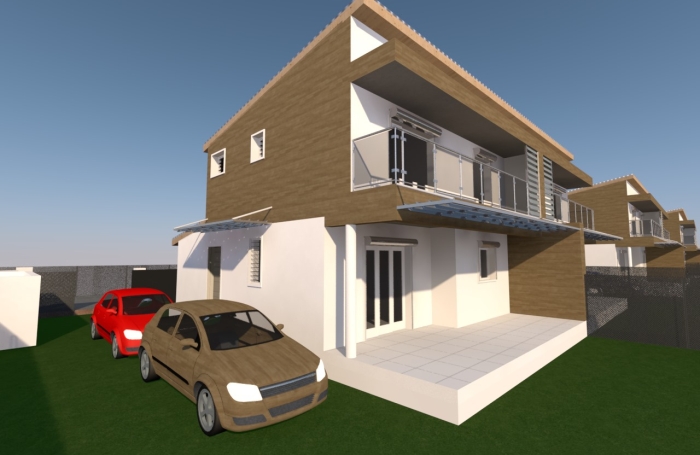 Le Moule , villa T4 de 91.83m2 avec terrasse sur 400m2 de terrain.