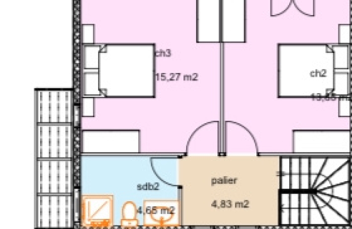 Le Moule , villa T4 de 91.83m2 avec terrasse sur 400m2 de terrain.