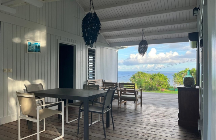 TROIS-RIVI&Egrave;RES   Maison 2 chambres avec piscine, vue sur les Saintes et Marie Galante