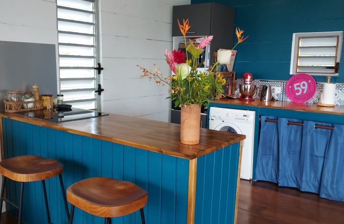 TROIS-RIVI&Egrave;RES   Maison 2 chambres avec piscine, vue sur les Saintes et Marie Galante