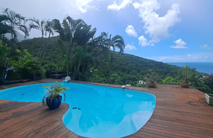 &Agrave; LOUER &agrave; Rivi&egrave;re Sens (Gourbeyre)   Superbe villa avec piscine et vue mer panoramique