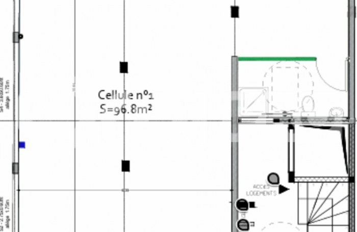 Local neuf &eacute;ligible au cr&eacute;dit d'imp&ocirc;t &ndash; Emplacement n&deg;1 route de Montabo