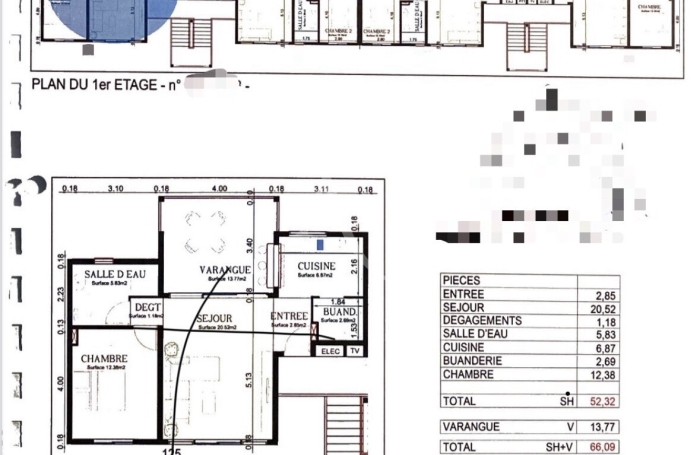 Vente Appartement 66.09m&sup2; 2 pi&egrave;ces Cayenne
