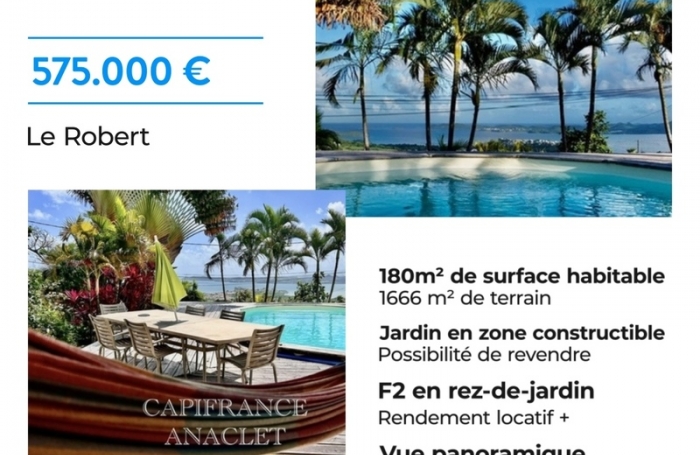 Vente Maison 180m&sup2; 6 pièces Le Robert