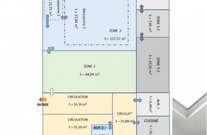 Location Local commercial 574m&sup2; Le Lamentin