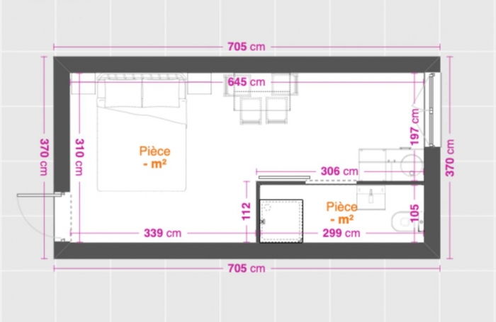 Vente Appartement 20m&sup2; 1 pièce La Trinit&eacute;