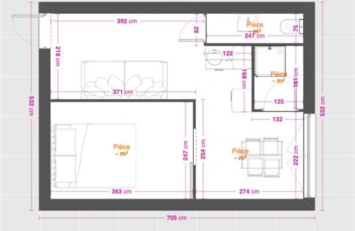 Vente Appartement 30.5m&sup2; 2 pièces La Trinit&eacute;