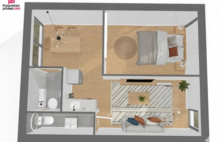 Vente Appartement 30.5m&sup2; 2 pièces La Trinit&eacute;