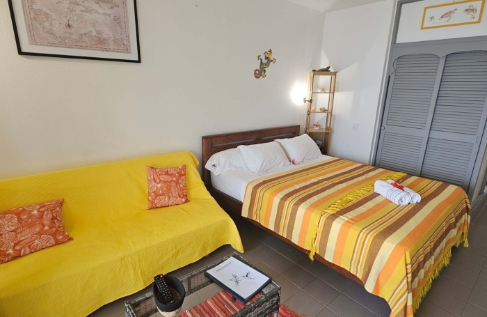 beau studio meubl&eacute; avec vue mer dans r&eacute;sidence avec piscine