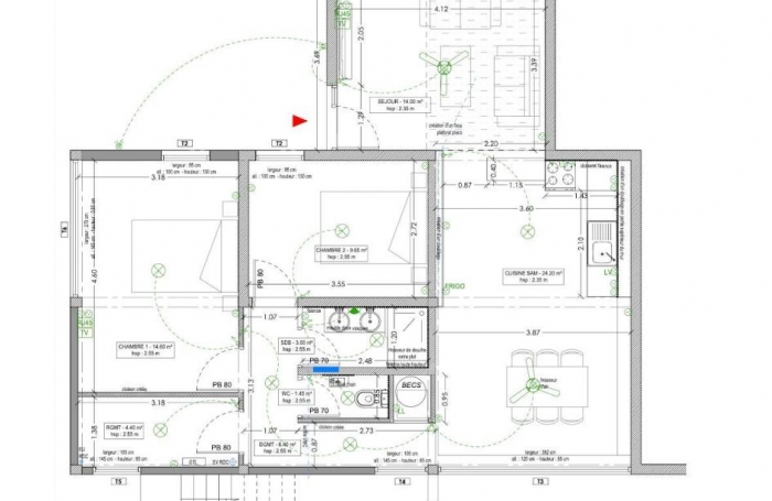 Location Maison 77.7m&sup2; 3 pièces Fort de france