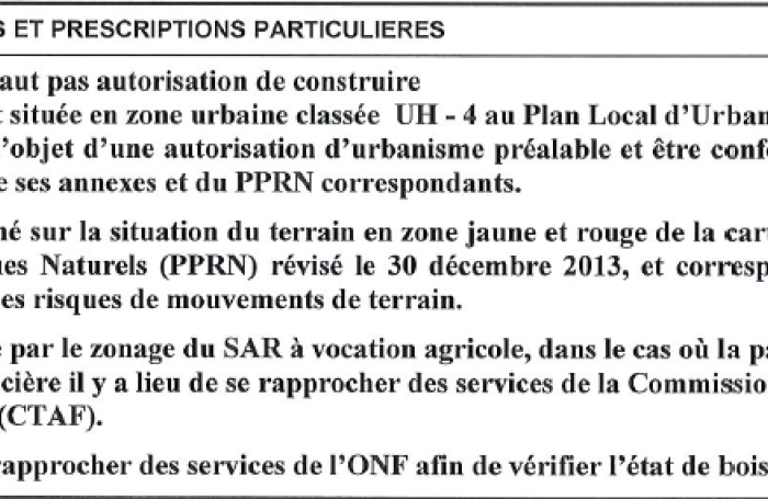 Palmiste, parcelle constructible de 700 m2