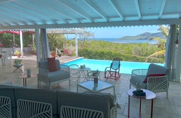 Maginifique vue mer, villa F4, piscine, atelier, bungalow, garage