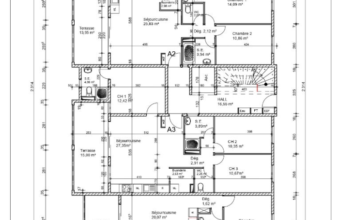 Vente Appartement 38.63m&sup2; 2 pi&egrave;ces Le Lamentin