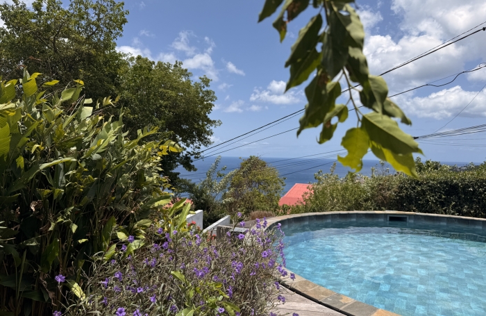 Villa T5 meubl&eacute;e avec piscine vue mer - SCHOELCHER