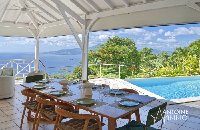LES ANSES-D&rsquo;ARLET   EXCLUSIVIT&Eacute; - VILLA DE STANDING - VUE MER - PISCINE   LODGE IND&Eacute;PENDANT 990 000 &euro;