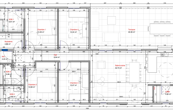 Location Maison 131.7m&sup2; 5 pi&egrave;ces Saint-Esprit