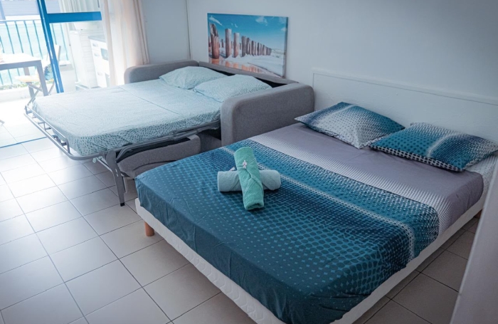 Studio vue mer et Rocher du Diamant, &agrave; 50m de la plage