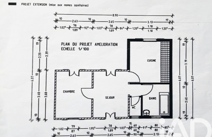 Vente Maison 58m&sup2; 2 pièces Saint Louis