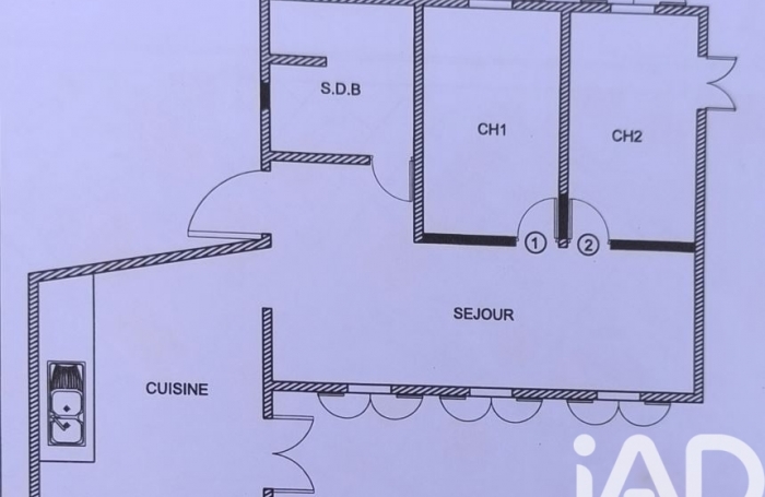 Vente Maison 70m&sup2; 3 pièces Petite &icirc;le