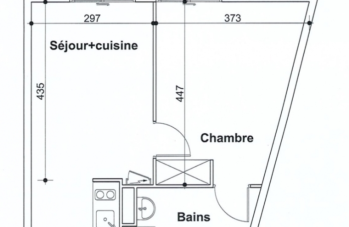 Vente Appartement 37m&sup2; 2 pièces Saint Denis