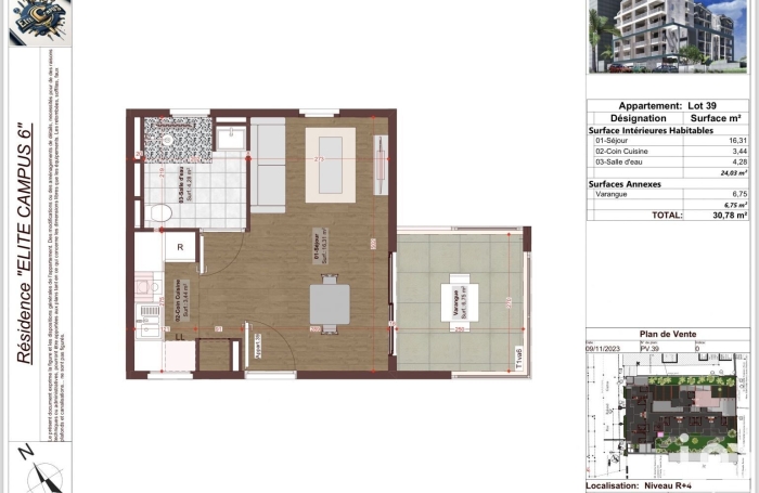 Vente Appartement 30m&sup2; 1 pièce Le Tampon