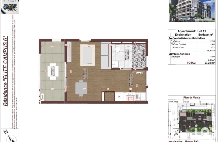 Vente Appartement 30m&sup2; 1 pièce Le Tampon