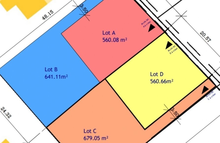 Vente Terrain 560m&sup2; Sainte Anne