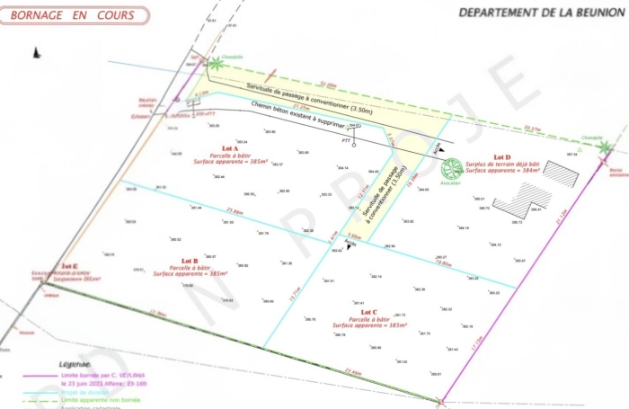 Vente Terrain 385m&sup2; Petite &icirc;le