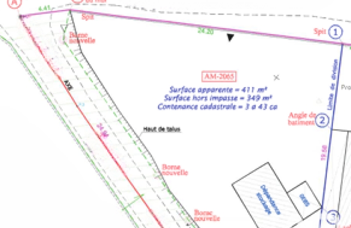 Vente Terrain 411m&sup2; Saint Joseph
